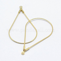 Brass Hoop Earrings Findings&nbsp;X-KK-F727-23G-NF