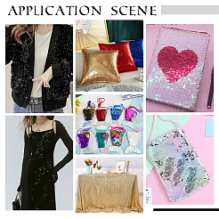 Stretch Sequin Polyester Fabric&nbsp;DIY-WH0502-50B