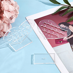 Acrylic Earring Display Frame&nbsp;EDIS-WH0006-10