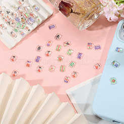 100Pcs Resin Cabochons&nbsp;MRMJ-CA0001-58