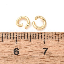 Brass Open Jump Rings&nbsp;KK-G604-08G-01