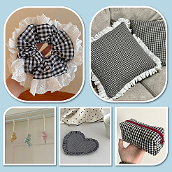 Tartan Polyester Fabric&nbsp;DIY-WH0816-561C