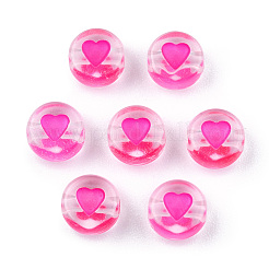Transparent Acrylic Enamel Beads&nbsp;MACR-N008-60C