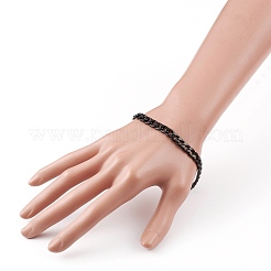 Men's 304 Stainless Steel Cuban Link Chain Bracelets&nbsp;X-BJEW-JB05917-02