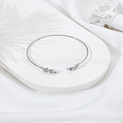 Leaf Alloy Cuff Bangles for Women&nbsp;BJEW-LP0004-29