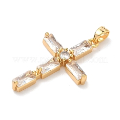 Brass Micro Pave Cubic Zirconia Pendants&nbsp;KK-A281-26D-G