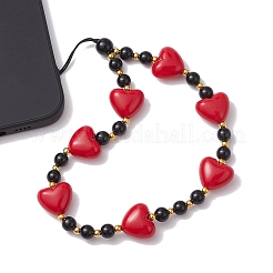 Acrylic Beaded Mobile Straps&nbsp;HJEW-JM01826