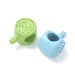 Spray Painted Alloy European Beads&nbsp;AL-CBA5B8E-05