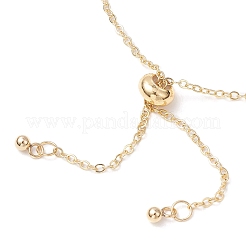 Handmade Brass Curb Chains & Cable Chains Slider Bracelets&nbsp;BJEW-JB11812-01