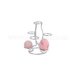 7-Slot Iron Easter Egg Display Stands&nbsp;ODIS-WH0058-21A-P
