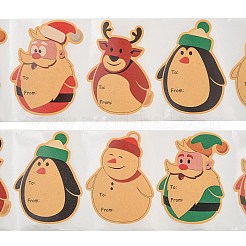 Christmas Theme Cartoon Paper Stickers&nbsp;STIC-P013-09A