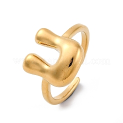 304 Stainless Steel Open Cuff Rings for Women&nbsp;LS-RJEW-M060-01G-21