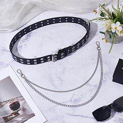 Eyelet PU Leather Waist Belts for Jeans&nbsp;AJEW-CY0003-15