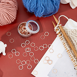 100Pcs Alloy Linking Rings&nbsp;FIND-HS0002-67RG