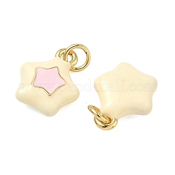 Brass Enamel Pendants&nbsp;KK-H259-01B-G02
