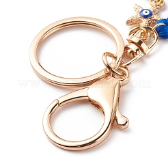 Lucky Blue Tassel Polyester Keychain&nbsp;KEYC-JKC00375