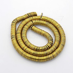Electroplate Non-magnetic Synthetic Hematite Beads Strands&nbsp;X-G-J216E-06