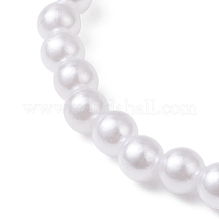 ABS Plastic Imitation Pearl Beads Stretch Bracelets&nbsp;BJEW-JB13207