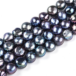 Natural Cultured Freshwater Pearl Beads Strands&nbsp;PEAR-N014-10E-01
