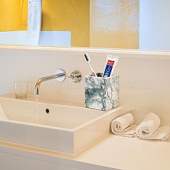 Rectangle Marble Storage Holder for Bathroom&nbsp;AJEW-WH0880-74A-02