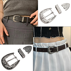 2 Sets 2 Colors Belt Zinc Alloy Buckle Sets&nbsp;FIND-CY0001-30