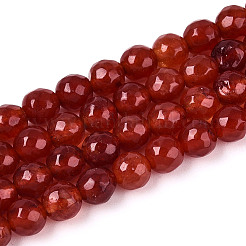 Dyed Natural White Jade Beads Strands&nbsp;X-G-T139-6mm-60-11