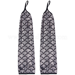 Polyester Fish Scale Gloves&nbsp;AJEW-WH20006-222C