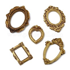 30Pcs 5 Styles Retro Resin Carved Picture Frame&nbsp;CRES-CJ0001-95