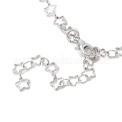 Brass Star Link Chain Bracelet Making&nbsp;AJEW-JB01423