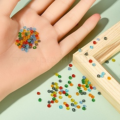 1400Pcs 7 Colors Glass Seed Beads&nbsp;SEED-YW0001-81