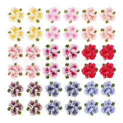 135Pcs 9 Colors Rose Flower Resin Cabochons&nbsp;MRMJ-TA0001-50
