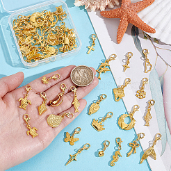 66Pcs 33 Style Alloy Pendant Decorations&nbsp;HJEW-PH02487