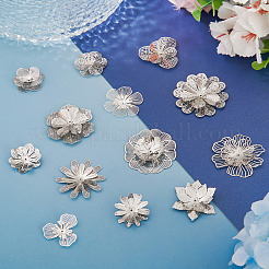 13Pcs 13 Styles Brass Bead Caps&nbsp;KK-TA0008-26P