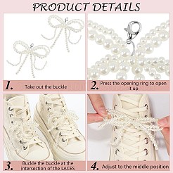 Plastic Imitation Pearl Shoe Charms&nbsp;AJEW-CP0006-58