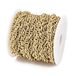 304 Stainless Steel Textured Rope Chains&nbsp;CHS-C022-04G