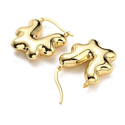 Flower Hoop Earrings&nbsp;EJEW-G355-08G