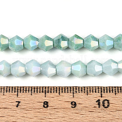 Anti-Tarnish Electroplate Bicone Glass Beads Strands&nbsp;EGLA-T021-6mm-16-07