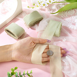 3 Rolls Frayed Polyester Ribbon&nbsp;OCOR-TA0002-97B