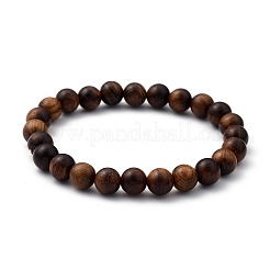 Unisex Natural Wood Beaded Stretch Bracelets Sets&nbsp;BJEW-JB05463
