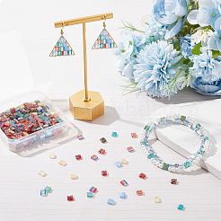320Pcs 8 Style 2-Hole Glass Seed Beads&nbsp;SEED-SC0001-09
