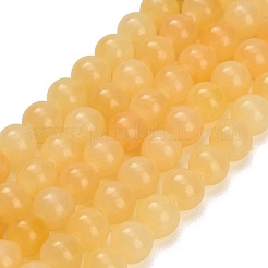 Natural Yellow Calcite Beads Strands&nbsp;GG-CBAA3AB-02-8mm