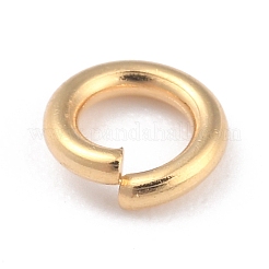 Rack Plating Brass Open Jump Rings&nbsp;KK-O139-18N-G