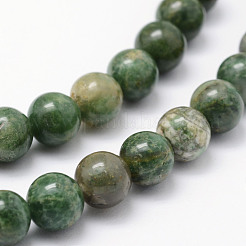 Natural African Jade Beads Strands&nbsp;G-P326-12-8mm