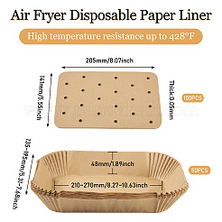 150Pcs 2 Styles Rectangle Oil Proof Parchment Paper Sheets&nbsp;AJEW-HS0001-21