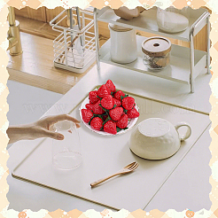 50Pcs Plastic Simulated Strawberry Model&nbsp;AJEW-SP0003-60