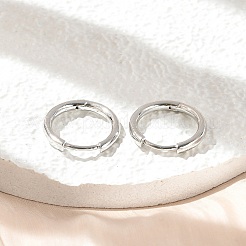 Brass Huggie Hoop Earrings&nbsp;LS-EJEW-K083-29P