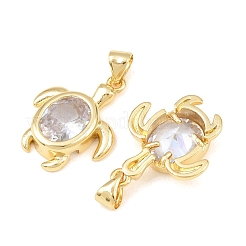 Brass Glass Pendants&nbsp;KK-C162-073G
