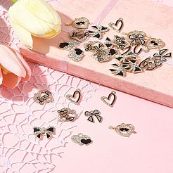 28Pcs 6 Styles Alloy Enamel Pendants&nbsp;FIND-FS0003-22