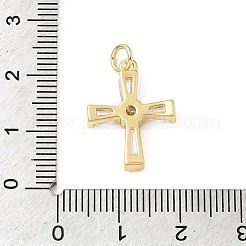 Easter Brass Micro Pave Clear Cubic Zirconia Pendants&nbsp;KK-E799-05E-G