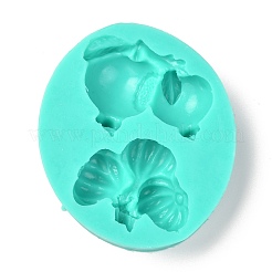 Pomegranate & Garlic Shape DIY Food Grade Silicone Molds&nbsp;DIY-J007-01B